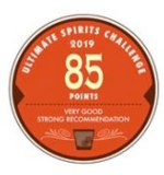 Ultimate Spirits Challenge 2019 - Very Good Strong Recommendation 85 points