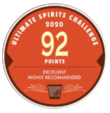 Ultimate Spirits Challenge 2020 - 92 Points Excellent Highly Recommended